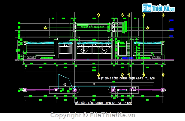 Bản vẽ,Bản vẽ mặt bằng,Bản vẽ autocad,Cổng hàng rào,mẫu hàng rào,file cad mặt bằng